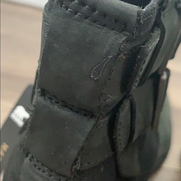 New Sorel Lolla Suede Leather Black Booties - Picture 5 of 13